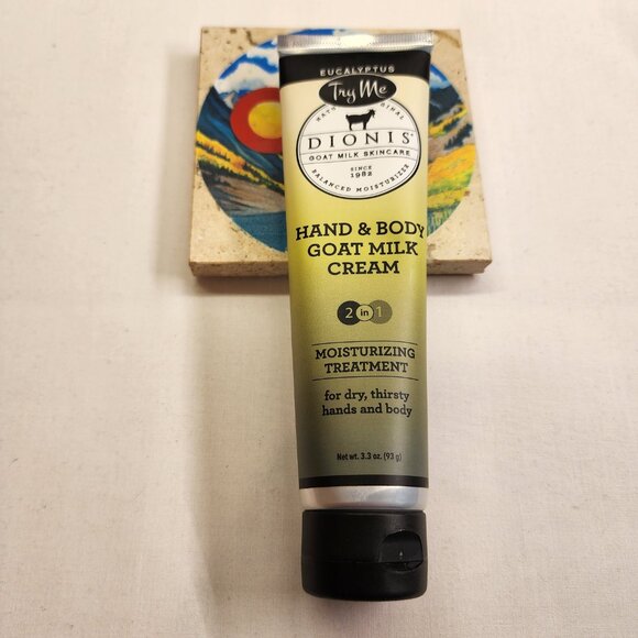 SEALED Dionis Eucalyptus Hand & Body Goat Milk Cream - 3.3oz - Picture 3 of 7